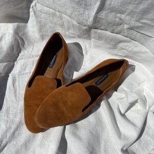 Margaux Cognac Suede Flats